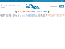 Tablet Screenshot of lerageshirts.com